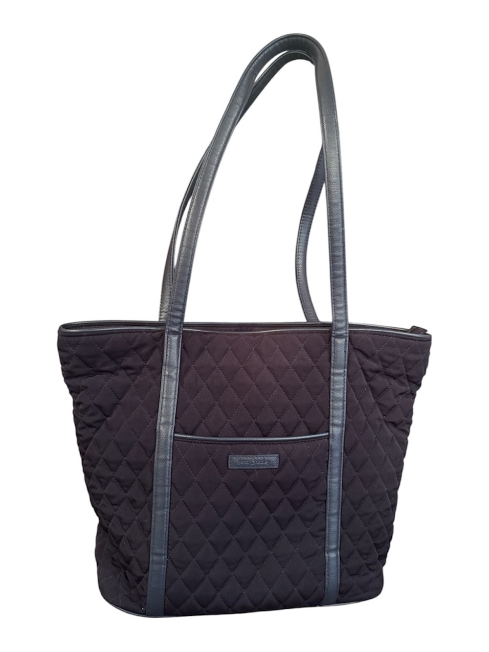 Vera Bradley Quilted Navy Blue Tote Bag – EUC, Minor Strap Pilling